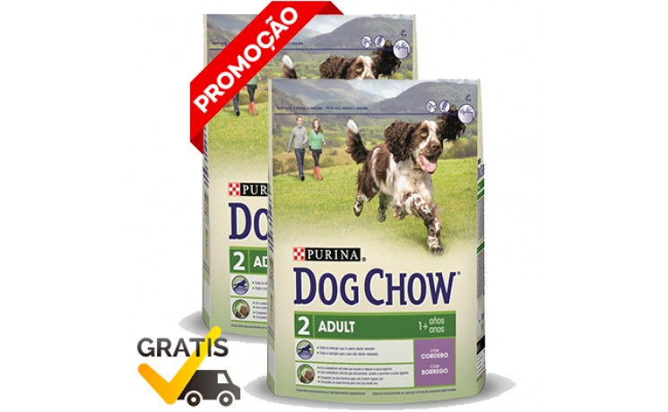 Dog Chow Adulto Borrego 14Kg - 2 Embalagens
